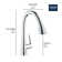 ZEDRA Single-Handle Pull Down Triple Spray Bar Faucet 1.75 GPM