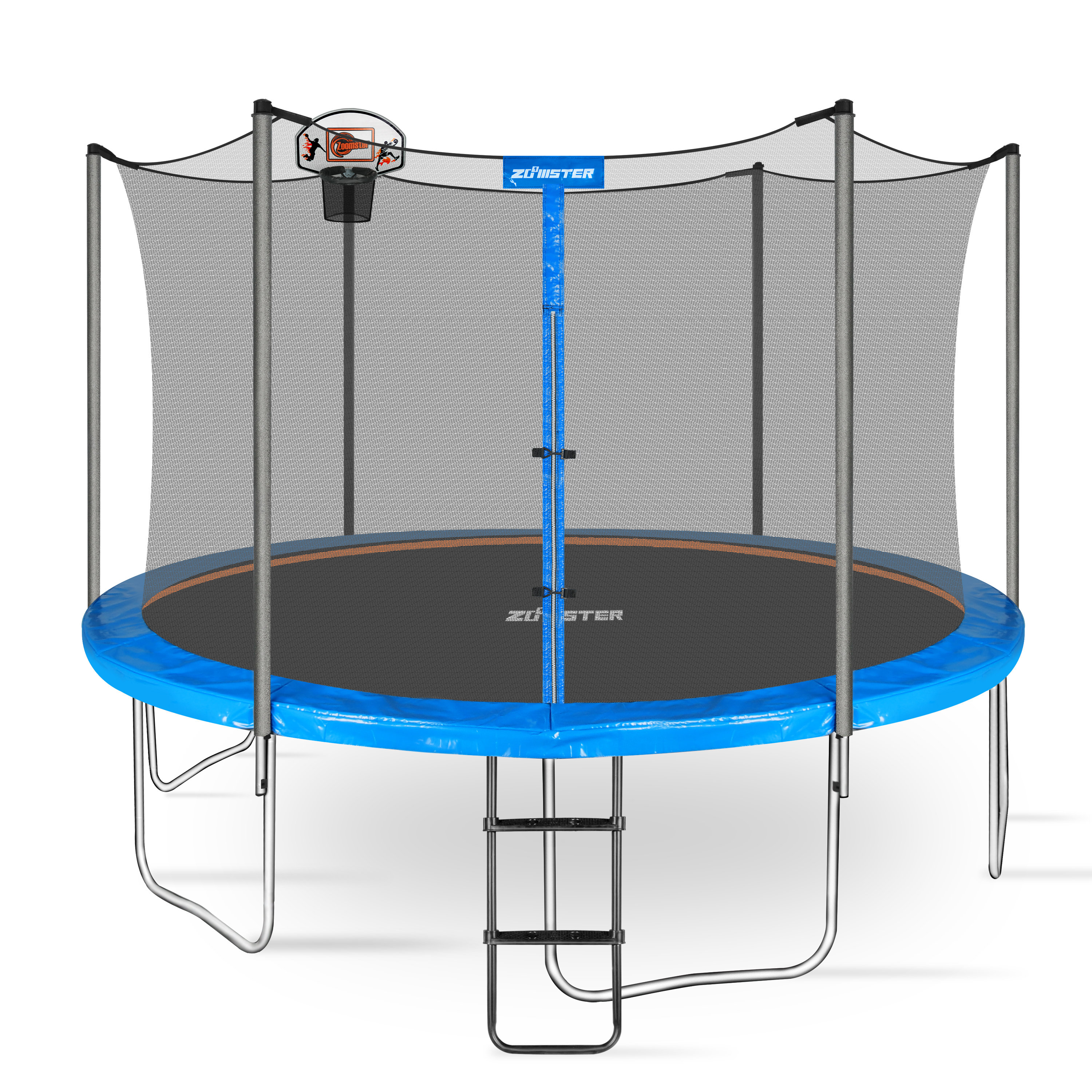 Zoomster Trampoline 12 pieds avec panier et échelle de basketball & Reviews Wayfair Canada