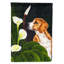 Drapeau de jardin 2 côtés beagle lillies-1258931036