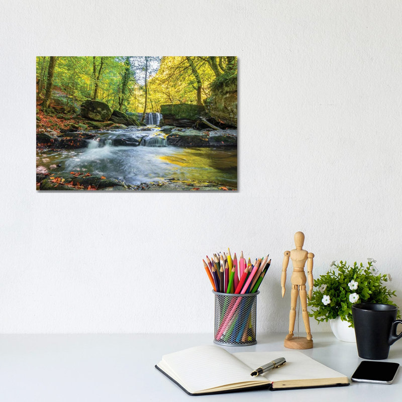 Giclée sur toile tendue avec cascade III