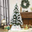 Collier de sapin en métal, cache-sapin de Noël, anneau de sapin en acier, décoration de Noël pour sapin, 66 x 66 x 28 cm