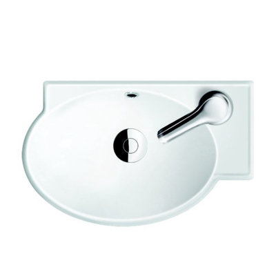 CeraStyle by Nameeks Mini 11.2 " Ceramic Specialty Bathroom Sink and Overflow Hole