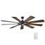 Gentry 85" 9 - Blade LED Windmill Ceiling Fan with Wall Control and Light Kit Included-1384716963
