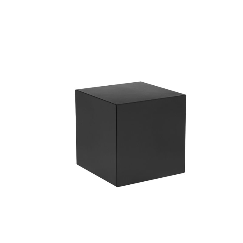 Lanser End Table, 16" H x 16" W x 16" D, Black