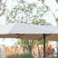 Grand parasol d'extérieur double face 14,8 pi avec manivelle (kaki) (sans base)-1293727093