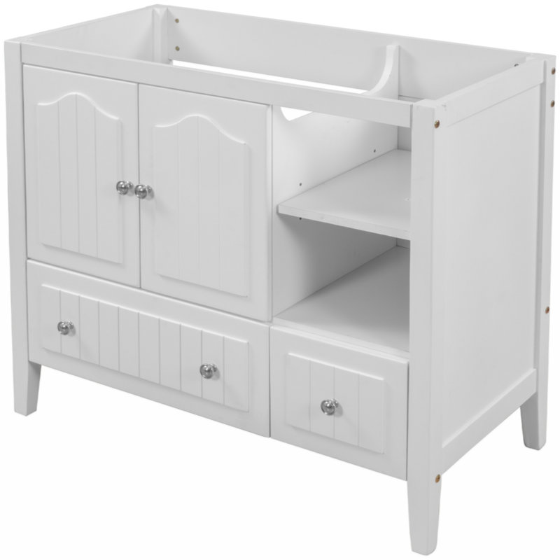 35.04'' Single Bathroom Vanity Base Only, White