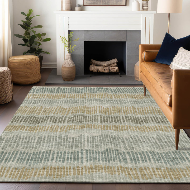 Tapis intérieur / extérieur rectangulaire avec envers antidérapant, Rectangle 5 pi x 7 pi 6 po