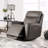 Gray Finish Power With Recliner Function Transitional Style Extendable Footrest Broad Armrest Primary Living Room
