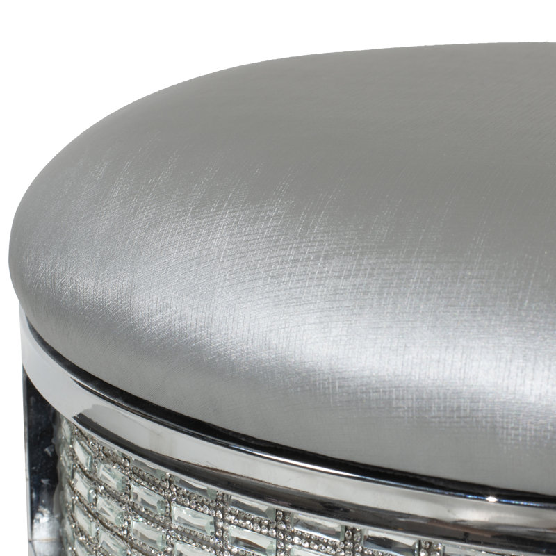 Tabouret de coiffeuse Oldfield, Argent