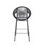 Ensemble de tabourets de bar en osier durable avec confort ergonomique