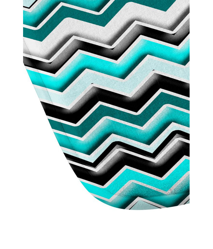 Tapis pour salle de bain chevron