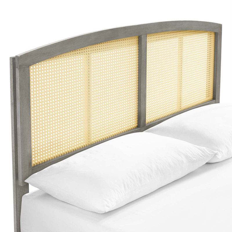 Lit plateforme double Sierra, Double, Gris