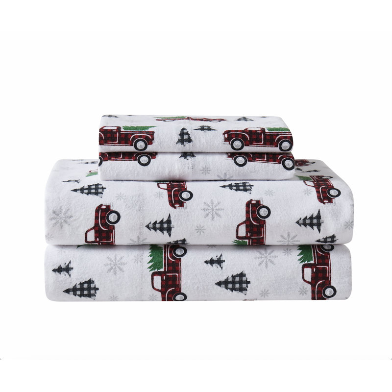 Ensemble de draps pour chambre d'amis Holiday Novelty, Ensemble de draps pour lit simple avec un drap-hou