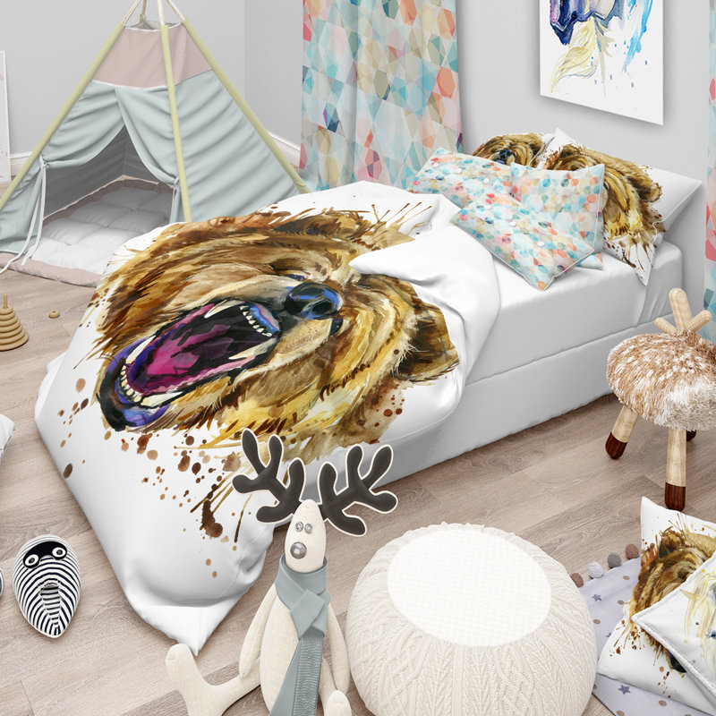 Ensemble de housse de couette moderne et contemporaine, Housse de couette double / grand et 2 taies