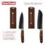 Ensemble de couteaux de cuisine 4 pièces EverCook avec fourreaux à lame, acier inoxydable noir 2,0 mm