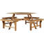  Ensemble De Table De Pique-nique En Bois 5 Pièces Brasstown