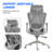 AeroErgo Ergonomic Mesh Office Chair with Adjustable Headrest and Lumbar Support-313881557-313881562