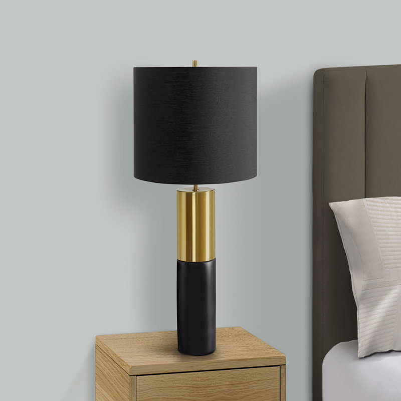 Lighting, 25"H, Table Lamp, Black Concrete