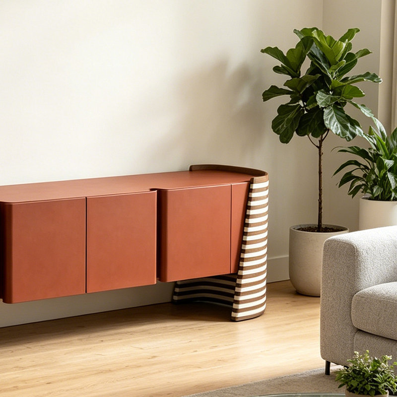 Meuble télé de style moderne et luxueux, Red