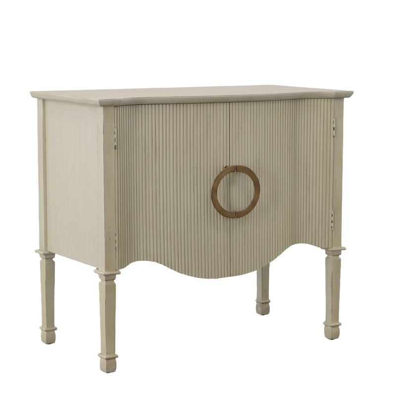 Willow Solid Wood Sideboard, Cream