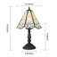 Lampe de table vintage 18 po, lampe de bureau rétro en verre rétro 60 W avec interrupteur contrôlé, support de lampe de table E26-1760064399