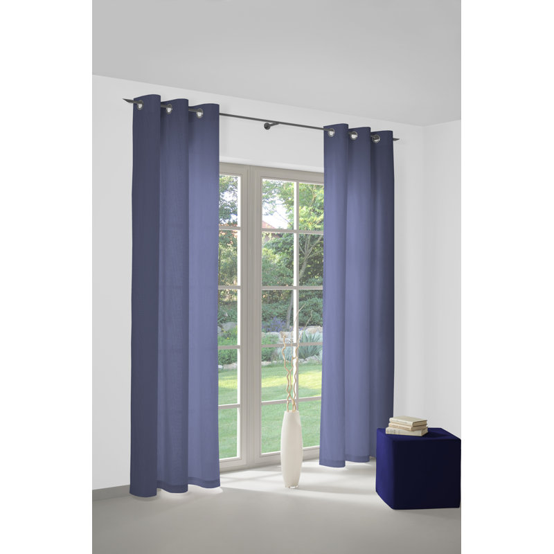 Uni Collection Room Darkening Curtain, 142cm wide x 295cm high, Royal blue