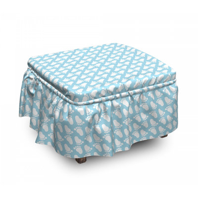 Box Cushion Ottoman Slipcover