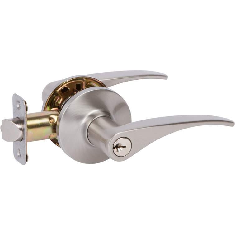 Dayton Keyed Door Lever with Round Rosette
