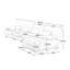 Canapé modulaire modulaire avec repose-pieds convertible