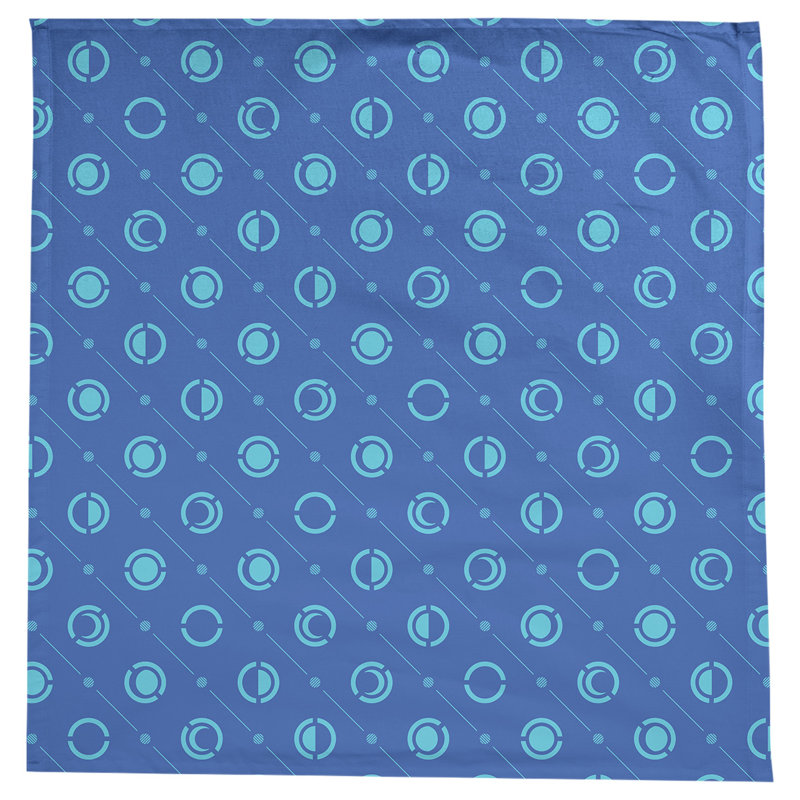 Nappe des phases de lune classiques, Bleu / bleu sarcelle