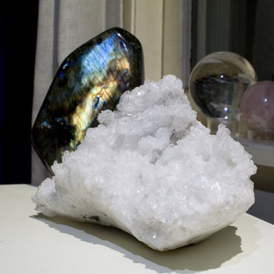 Tabulaire en cristal d'apophyllite