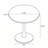 Contemporary Round Pedestal Dining Table with Solid Metal Base and Durable Engineered Wood Top for Compact Spaces-408225199