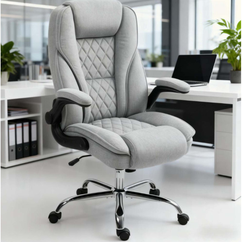 High-Back Office Chair, Adjustable Ergonomic Design For Home & Office