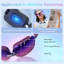 Masseur visible pour les yeux pliable avec chaleur et vibration acupoint, masque en silicone rechargeable pour soulager la fatigue oculaire