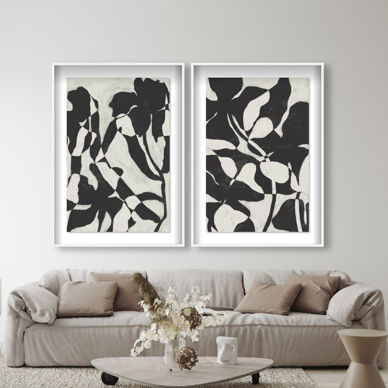 Contrast Nature Set Set by Oliver Gal, 63"H x 43"W, White Shadowbox