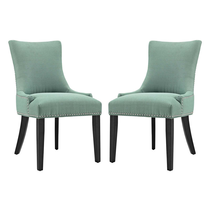 Modway Marquis Fabric Dining Side Chair, Laguna