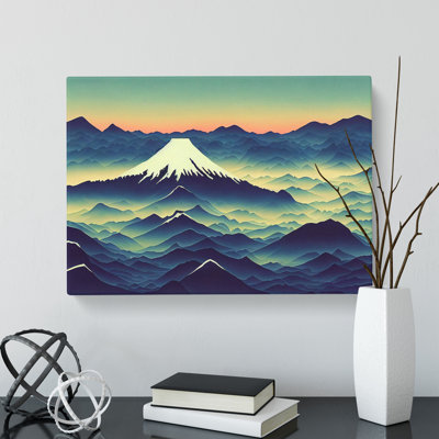 XXX-H1022-WF-6342X Mysterious Japanese Mountains - Wrapped Canvas Print