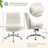 Ebern Designs Upholstered Armless Task Office Chair without Wheels ...