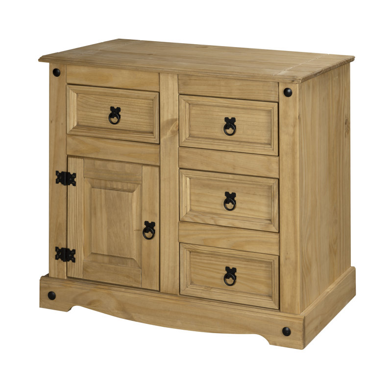 Markleville 87cm Solid Wood Sideboard