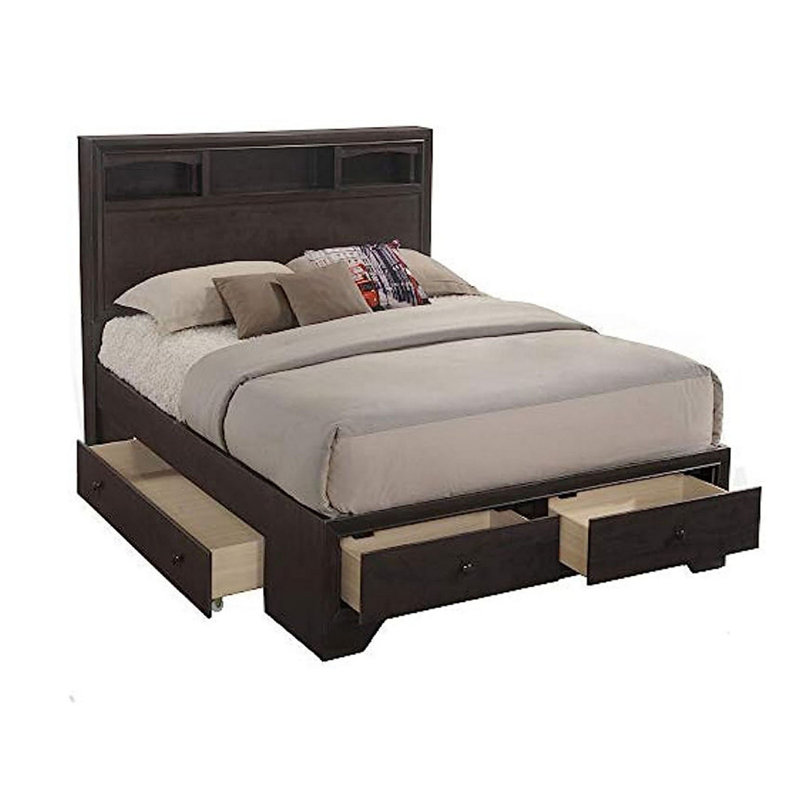 Grand lit plateforme avec rangement Samanthalee