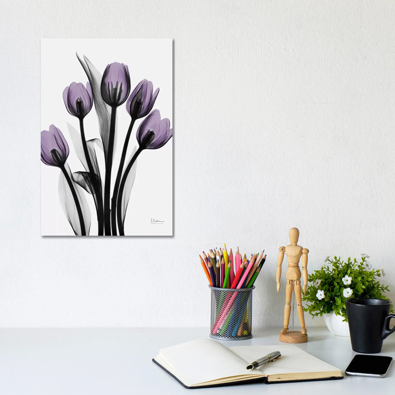 Five Tulips, 20.32 cm H x 30.48 cm W