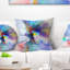 Fleur créative en plusieurs couleurs - Coussin décoratif imprimé abstrait-30423537-30423535