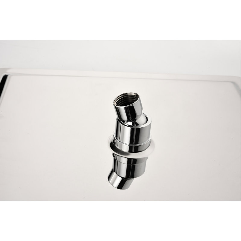 Douche de luxe à fixation murale - Tête de robinet de douche en laiton blanc avec installation autonettoyante et installation facile