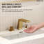 Robinet de salle de bain surdimensionné à 3 trous et 2 poignées avec drain-79598404