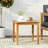 Rustic Wood Side Table, 20"X20"X17.83", Table In Style With Slat Element, 20.42"X20.42"X17.83", Hue
