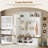 Versatile 3-In-1 Hall Tree With 6 Hooks, Farmhouse Walnut Storage Bench, And Adjustable Shelves For Entryway Organization-1724578901