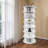 Rotating Shoe Rack Tower, 7-Tier Spinning Storage Rack, Free Standing 360° Revolving Shoe Organizer, Holds 28 Pairs Of Shoes (7-Tier,White)