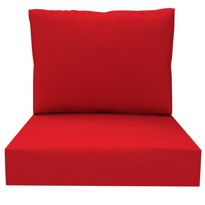 24 x 24 x 5 inch Fionnula Sunbrella Outdoor Replacement Chair Cushion (Set of 1), Nazime Outdoor Cushion Set, 24" W x 24" D