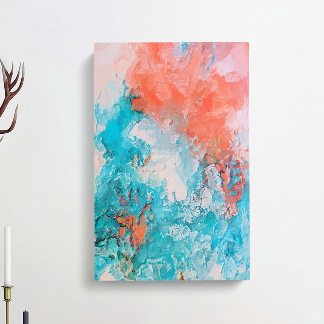 Day of My Heart in Abstract - Wrapped Canvas