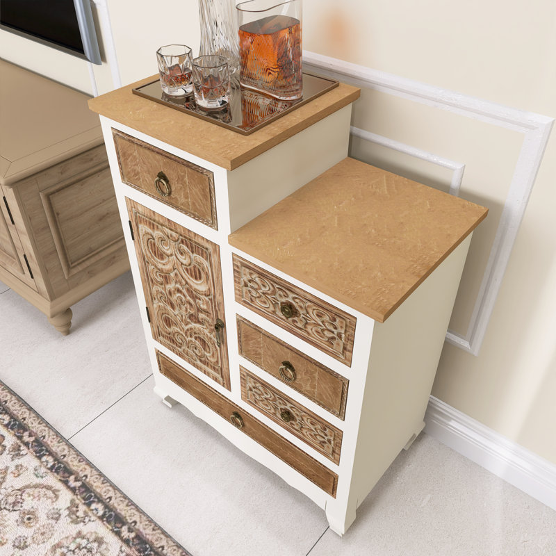Storage Cabinet With Retro Handle
